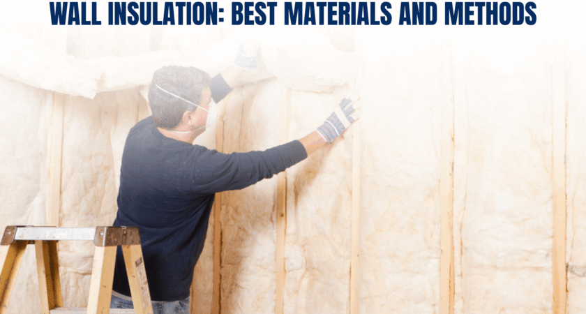 a man working at wall insulation