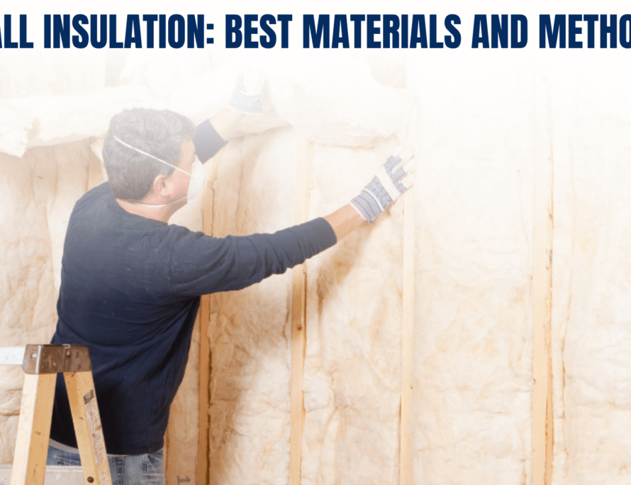 a man working at wall insulation